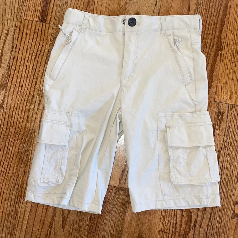 Pair of boys khaki shorts size 10. Cat and jack and gap. EUC